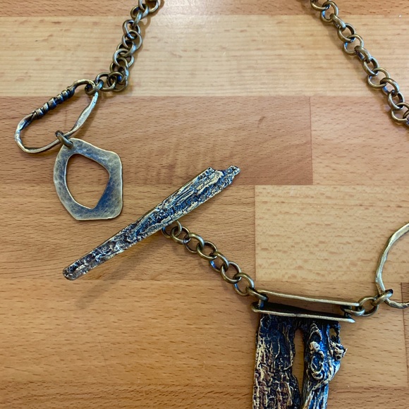 Vintage Brutalist / Modernist Necklace - Picture 5 of 11